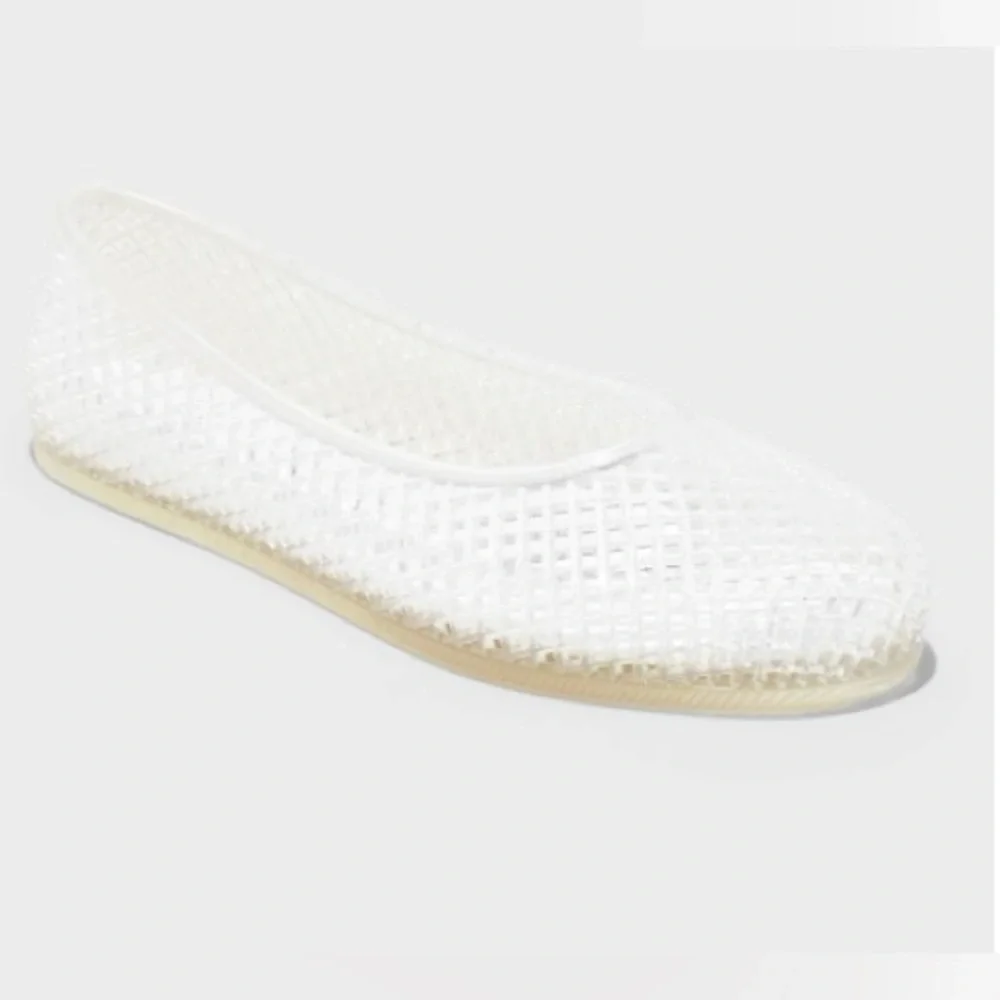 Women's Isabella Jelly Flats - Wild Fable Clear Size 11 new - Picture 6 of 6